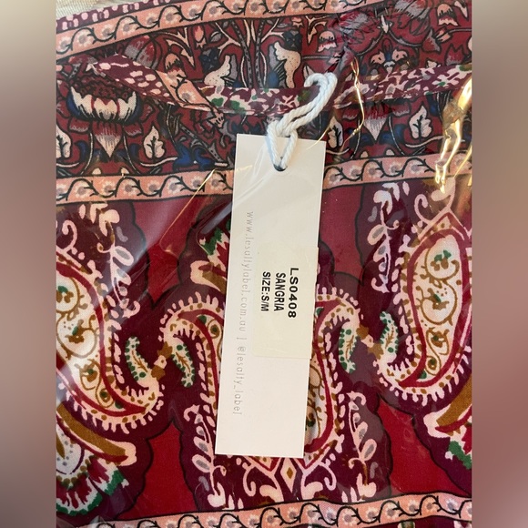 NWT Le Salty Songbird Kimono in Sangria - Picture 5 of 5